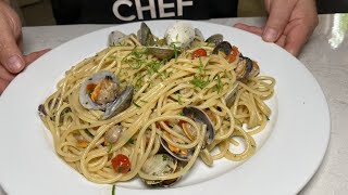 Spaghetti alle Vongole Chef Barbato [upl. by Nynahs148]