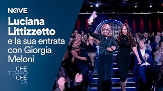 Che tempo che fa  Luciana Littizzetto e la sua entrata con Giorgia Meloni [upl. by Harriette]