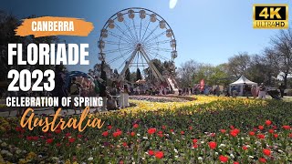 Floriade  Spring Festival in Canberra Australia  side trip to Mount Ainslie Lookout 2023 [upl. by Esile]