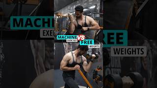 ❌😱 Machines vs Free Weights  What’s Best For Beginners youtubeshorts fitness [upl. by Anyahs]