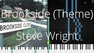 🎹 Piano SoloBrookside Theme Steve WrightSynthesia Piano Tutorial [upl. by Nallek665]