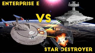 Imperial Star Destroyer VS the Enterprise E PART 1 [upl. by Ailssa]