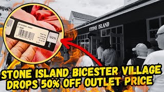 😮😮 STONE ISLAND OUTLET BICESTER DROPS 50 OFF THE OUTLET PRICE [upl. by Nocaj206]