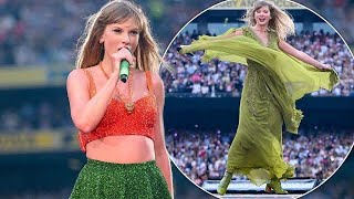 quotTaylor Swift Halts Concert to Save Fans Life  Heartwarming Moment in Dublinquot taylorswift [upl. by Aleciram]