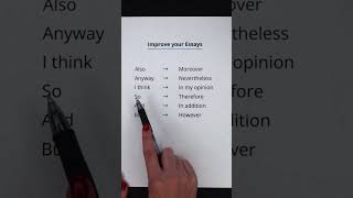 Top Transition Words to Improve EssayWriting WritingTips TransitionsEssayTips WritingSkills [upl. by Anaig281]