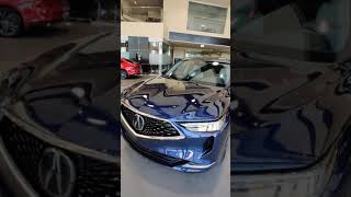 Blue 2022 Acura MDX Tech Walkaround shorts [upl. by Pellikka]