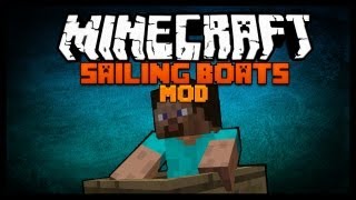 Minecraft Mod Spotlight  SMALL BOATS MOD 117  SAILING BOATS IN MINECRAFT [upl. by Burroughs]