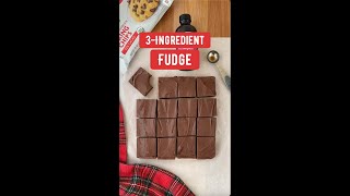 Delicious 3 Ingredient Chocolate Fudge 🍫  Shorts [upl. by Ahsiaa951]