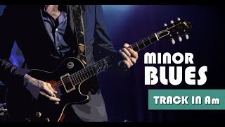 Chill Slow Minor Blues Guitar Backing Track Jam in Am [upl. by Carolus]