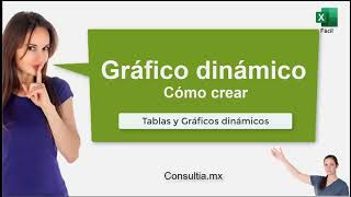 Crear un grafico dinamico con Excel [upl. by Airdnaed958]