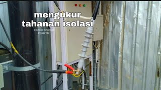 komisioning kabel menggunakan alat DC tes mengukur tahanan isolasi kabel [upl. by Ailemac101]