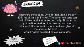 Brain Gym 4  Maths Puzzles Explained in Marathi amp English  Maths in daily life [upl. by Esdras165]