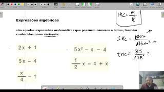 30 introdução a algebra 7° ano [upl. by Yenffad]