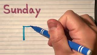 How to write Sunday in Kanji  Learn Japanese with stroke order and pronunciation [upl. by Yttam]