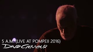 David Gilmour  5 AM Live At Pompeii [upl. by Rana]