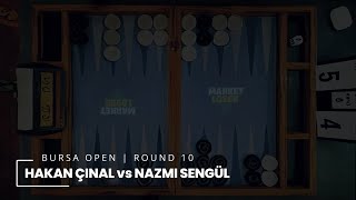 Hakan Çınal White  Nazmi Sengül  9th Bursa Open Backgammon Tournament 2024 [upl. by Aiekal962]