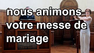 Nous animons votre cérémonie de mariage à léglise  musique amp chant pour la célébration religieuse [upl. by Mannie59]