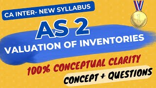 AS 2 in ENGLISH  Valuation of Inventories  PART 2 QUESTIONS  CA Inter New Syllabus [upl. by Adnek]