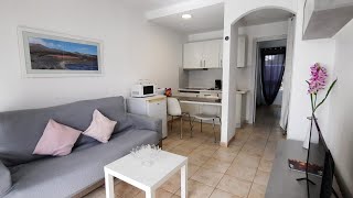 1 BED REFURBISHED APARTMENT 5 MINS STROLL TO THE BEACH Property For Sale in Matagorda Lanzarote [upl. by Ahsilem824]