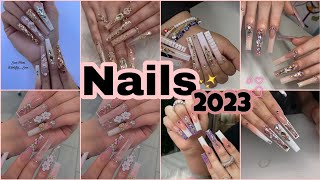 Tendencia en Uñas Acrílicas para 2024 ✨💅Diseños de Uñas Nuevos y Modernos💞uñas nailart trending [upl. by Lehcyar]