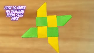 How to Make an Origami Ninja Star Easy  Origami [upl. by Llohcin]