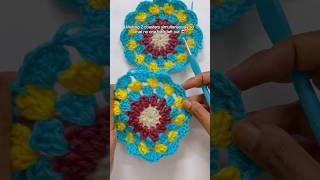 Crocheting two coasters simultaneously crochet creativecrochet beautifulcrochet [upl. by Rabah]