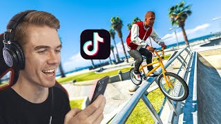 Recreating VIRAL GTA 5 STUNTS On Tik Tok 30 [upl. by Edahs]