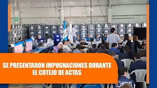 Se presentaron impugnaciones durante el cotejo de actas [upl. by Molahs]