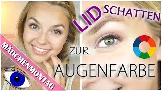 PERFEKTER Lidschatten zur AUGENFARBE  Tipps um Augen zum STRAHLEN zu BRINGEN  MädchenMontag [upl. by Aleahs808]