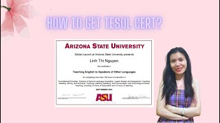 FREE TESOL CERTIFICATE  ARIZONA STATE UNIVERSITY  COURSERA [upl. by Iams]