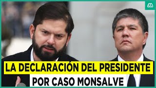 Los detalles de la declaración del Presidente Boric por caso Monsalve [upl. by Annelak]