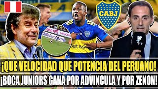 ¡QUE POTENCIA DEL PERUANO NARRADORES ARGENTINOS MARAVILLADOS CON ASISTENCIA DE ADVICNULA BOCA JR [upl. by Ycrad]