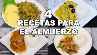 4 RECETAS FÁCILES Y RÁPIDAS PARA EL ALMUERZO  Cocina Peruana  Sabroso [upl. by Anomer]