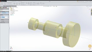 Revolve Boss and Revolve Cut Feature in SolidWorks 12 PCE  Prof Binsu Babu [upl. by Trevah329]