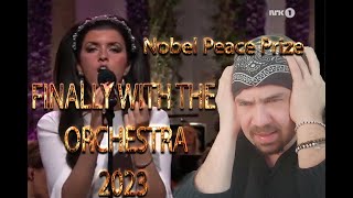 FINALLY ANGELINA JORDAN WITH AN ORCHESTRA Unchained Melody  Nobel Peace Prize 2023 [upl. by Llednahs736]