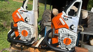 Ty’s PORTED STIHL ms500i vs BONES STOCK STIHL ms500i YOU BE THE JUDGE😎🤣 [upl. by Uthrop]