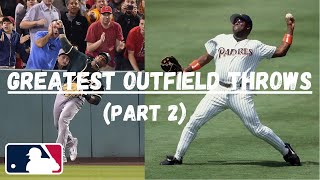 Top 10 Greatest Outfield Throws in MLB History Part 2 [upl. by Luanne]