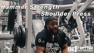 Exercise Tutorial  Hammer Strength Shoulder Overhead Press [upl. by Hogle840]