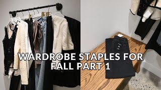 WARDROBE STAPLES FOR FALL  PART 1 [upl. by Magavern]