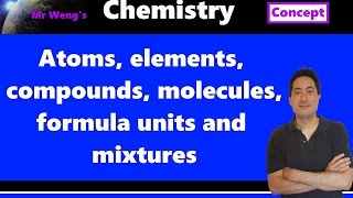 11 IB Chemistry terminology Atoms elements compounds molecules formula units mixtures [upl. by Blondelle]