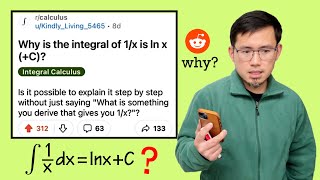 Why is the integral of 1x equal to lnxC Reddit rcalculus [upl. by Atinihs]