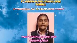 SJGSINTERNATIONAL DAY OF ERADICATION POVERTYGRADE X2024 [upl. by Aydne923]