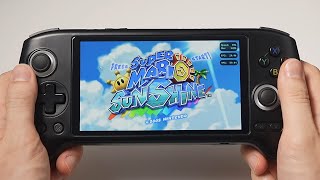 ANBERNIC RG556 GameCube  Super Mario Sunshine and 11 games test [upl. by Eiralc]