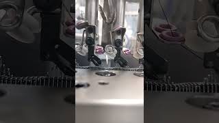 knitting machine slow motion 20Gg [upl. by Eiryk780]