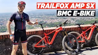 My First Time Riding an EBike 2020 BMC Trailfox AMP SX [upl. by Adnorehs]