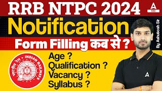 RRB NTPC New Vacancy 2024  RRB NTPC Form Syllabus Age Qualification  NTPC New Vacancy 2024 [upl. by Haididej476]