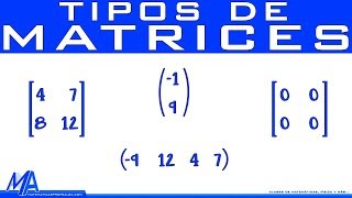 Tipos de matrices [upl. by Yro376]