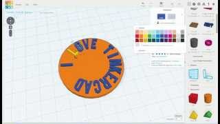 Tinkercad CircleArrayText [upl. by Acirt]