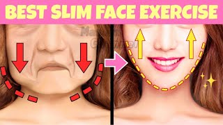 10mins Face Lift Exercise To Lose Face Fat at Home🔥 Get Rid Of Double Chin Sagging Jowls [upl. by Debbie]