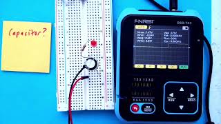 Beginner experiment of a capacitor holding a charge [upl. by Nwatna978]